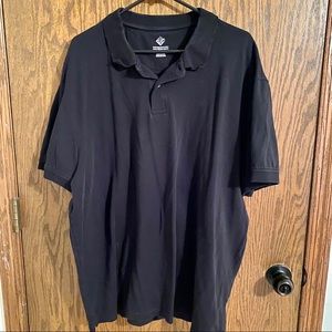 Members Mark Two Button black polo